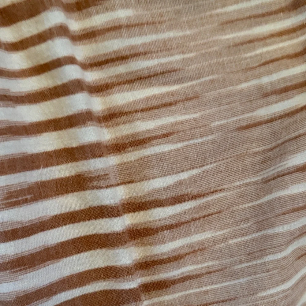 Ulla Johnson Dusty Blush Pleated Tie-Neck Blouse - Picture 3 of 4